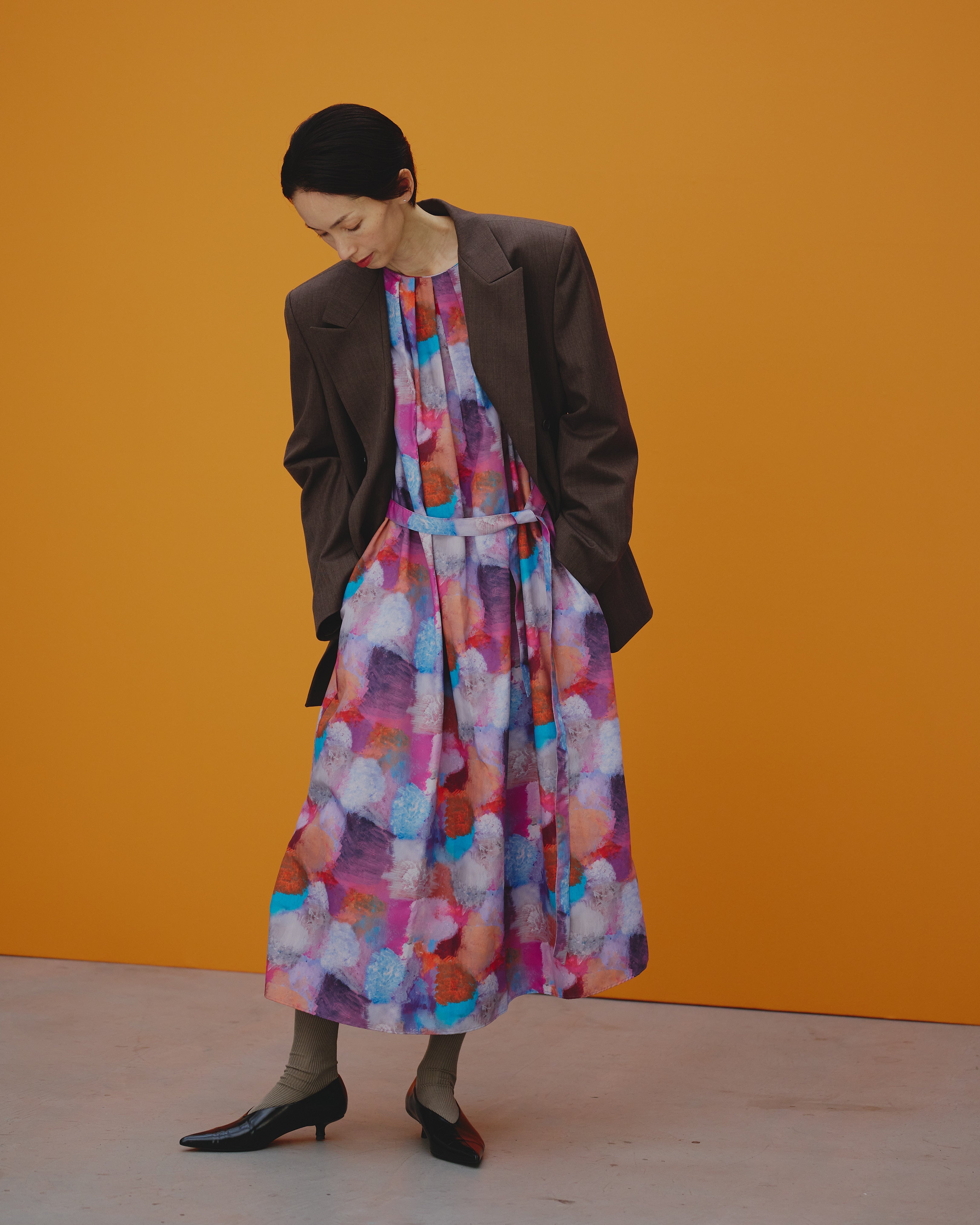 今季 HERALBONY ヘラルボニー 阪急電車 リネンドレス ワンピース 今季