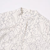 ノーカラーシャツ「夏の魔物」