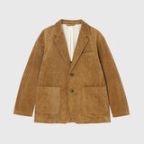 ¥【予約商品|10月中旬お届け】Embroidered Corduroy Jacket「marina-moji003」 Beigemarina