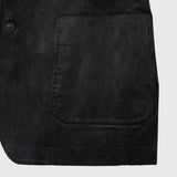 ¥【予約商品|10月中旬お届け】Embroidered Corduroy Jacket「marina-moji003」 Charcoalmarina