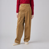 ¥【予約商品|10月中旬お届け】Embroidered Corduroy Pants「marina-moji003」 Beigemarina