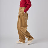¥【予約商品|10月中旬お届け】Embroidered Corduroy Pants「marina-moji003」 Beigemarina