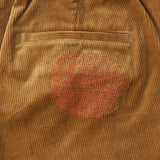¥【予約商品|10月中旬お届け】Embroidered Corduroy Pants「marina-moji003」 Beigemarina