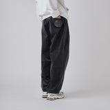 ¥【予約商品|10月中旬お届け】Embroidered Corduroy Pants「marina-moji003」 Charcoalmarina