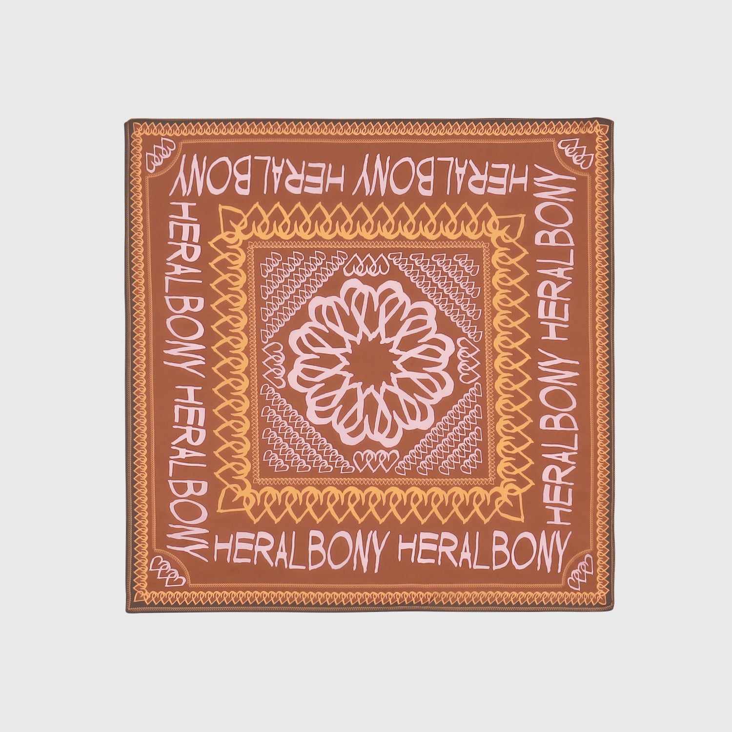 予約商品｜10月上旬お届け】【HEART】Easy Care Scarf Mocha – HERALBONY
