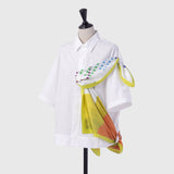 ¥【予約商品|10月上旬お届け】スカーフループ付きショートシャツHERALBONY