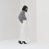 デニムスカート(ホワイト)「heart-mm2024」