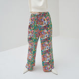 【予約商品|3月中旬お届け】サテンパンツ「キクの花」