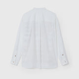 ¥【予約商品|12月下旬お届け】バンドカラーシャツ「brown brush - mm2025」marina