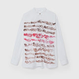 ¥【予約商品|12月下旬お届け】バンドカラーシャツ「brown brush - mm2025」marina