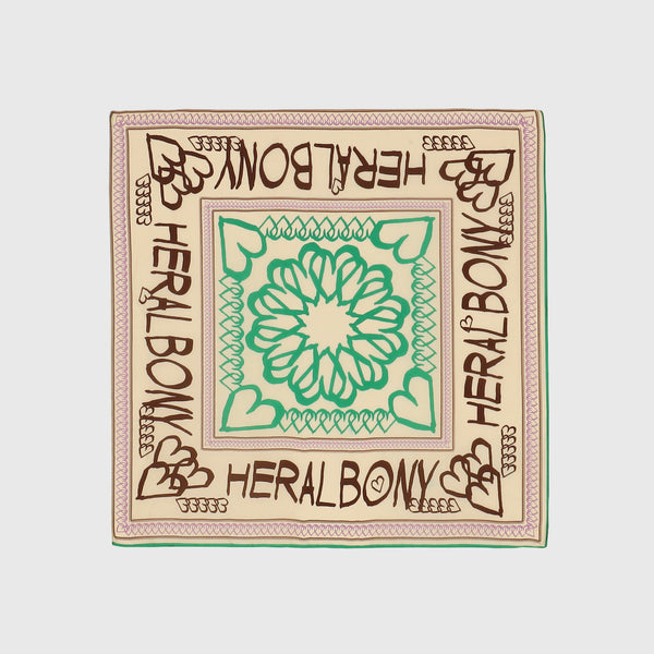 【HEART】Easy Care Scarf Beige(渋谷PARCO限定カラー)
