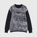 Lenticular Knit Pullover「楽譜 spiritoso」「楽譜(No.2)」
