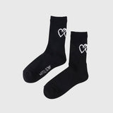 【HEART】Logo Ribbed Socks