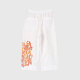 【予約商品|10月上旬お届け】Embroidered Barrel-Leg Pleated Pants「Untitled」