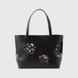 CUTTING LEATHER TOTE「(無題)(丸)」