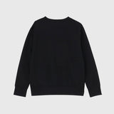【HEART】 Embroidered Smooth Pullover Black