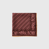 【HEART】Easy Care Scarf Brown