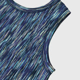 【予約商品|9月下旬お届け】Color Stripe Long Tank Top (Art-Inspired)「夜景」