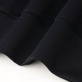 【HEART】 Embroidered Smooth Pullover Black