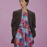 クルーネックワンピース「I like music. I like dancing.」