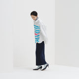 レギュラーカラーシャツ「blue brush-mm2025」