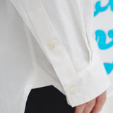 レギュラーカラーシャツ「blue brush-mm2025」