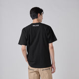 【HEART】Logo T-Shirt Vertical Triple Heart Black