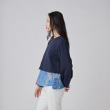 Art Ruffle Long Sleeve「(無題)(青)」