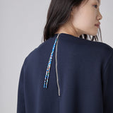 Art Ruffle Long Sleeve「(無題)(青)」Midori Kudo