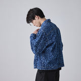 【予約商品|9月上旬お届け】kaedeデニムブルゾン「かえでのチョキチョキ」BLUE
