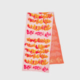 ジャガードマフラー「red gradation brush1-mm2025」