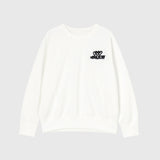 【HEART】 Embroidered Smooth Pullover Off-White