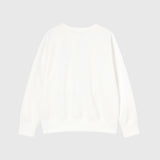 【HEART】 Embroidered Smooth Pullover Off-White
