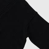 【HEART】 Bicolor Knit Cardigan Black