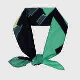 シルク混バンダナ「夕陽に輝く厳島神社(宮島)」