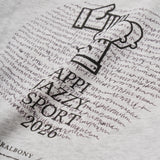 ※予約商品|3月下旬お届け※【APPI JAZZY SPORT|HERALBONY】 限定クルーネックプルオーバー「marina-moji003」