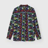 バンドカラーシャツ「My world」