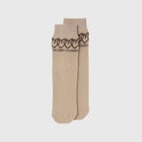 【HEART】Tube Socks BeigeHERALBONY