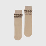 【HEART】Tube Socks BeigeHERALBONY