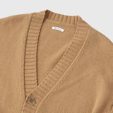 【HEART】 Bicolor Knit Cardigan Beige