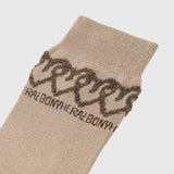 【HEART】Tube Socks BeigeHERALBONY
