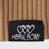 【HEART】 Bicolor Knit Pullover Beige