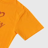 【HEART】Logo T-Shirt Horizontal Triple Heart Orange