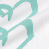 【HEART】Logo T-Shirt Vertical Triple Heart White