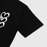 【HEART】Logo T-Shirt Vertical Triple Heart Black