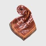 【予約商品|10月上旬お届け】【HEART】Easy Care Scarf Mocha
