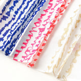 Jupe longue plissée « gold brush1-mm2025・blue calligraphy1-mm2025・red calligraphy1-mm2025 »