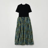 ¥【予約商品|4月中旬お届け】ニットコンビワンピース「夜景」Kaoru Iga