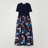 ¥【予約商品|4月中旬お届け】ニットコンビワンピース「壁:語りかけてくる色」Kaoru Iga