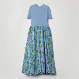 ¥【予約商品|4月中旬お届け】ニットコンビワンピース「壁」Kaoru Iga